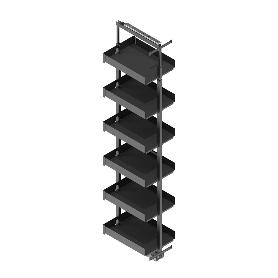 COLUMNA EXTRAÍBLE BANDEJERO MODELO NOVA FLAT MODULO MODULO 450 ALTO NOVA FLAT 1900 - 2300