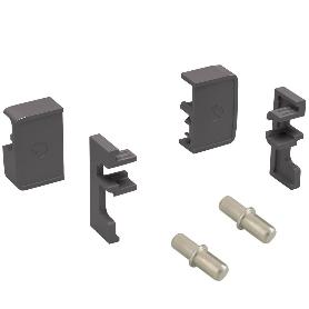TAPETAS FINALES KIARO PARA PERFIL LED ACABADO GRIS Y PLOMO ACABADO PLOMO (CAJA 12)