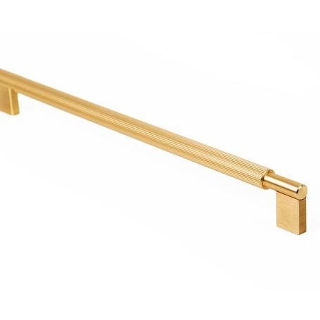 TIRADOR ALUMINIO MODELO ARPA ACABADOS EFECTO INOX, LATON CEPILLADO, NEGRO CEPILLADO ACABADO LATON CEPILLAD DIST. AG