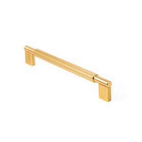 TIRADOR ALUMINIO MODELO ARPA ACABADOS EFECTO INOX, LATON CEPILLADO, NEGRO CEPILLADO ACABADO LATON CEPILLAD DIST. AG