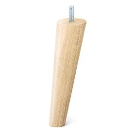PATA MADERA CONICA INCLINADA H120 - H150 M8 ACABADO NATURAL/NEGRO ACABADO NATURAL ALTURA (H) 150
