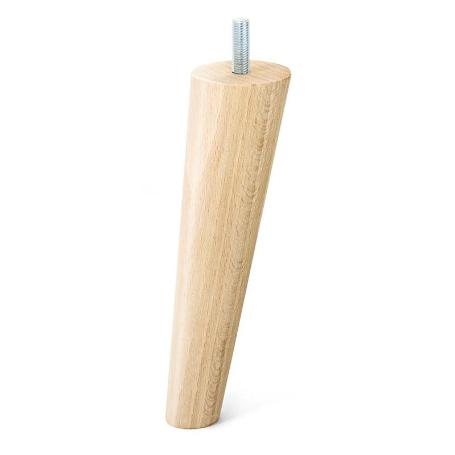 PATA MADERA CONICA INCLINADA H120 - H150 M8 ACABADO NATURAL/NEGRO ACABADO NATURAL ALTURA (H) 150