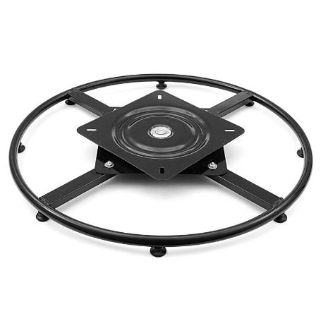 BASTIDOR PLATO GIRATORIA RETORNO 250X250 NEGRO D600MM