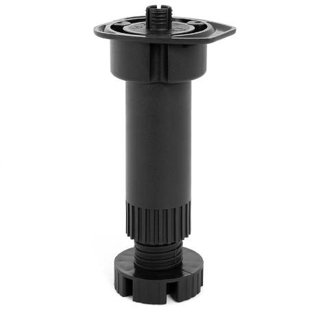 PATA COCINA LARRY REGULABLE ACABADO NEGRO CON/SIN TETÓN EXTENSIÓN 135-190 TETÓN CON TETÓN