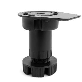 PATA COCINA LARRY REGULABLE ACABADO NEGRO CON/SIN TETÓN EXTENSIÓN 75-95 TETÓN SIN TETÓN