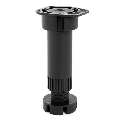 PATA COCINA LARRY REGULABLE ACABADO NEGRO CON/SIN TETÓN EXTENSIÓN 135-190 TETÓN SIN TETÓN