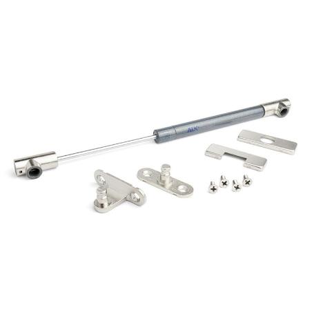 COMPAS MINIKAL ASCENDENTE / DESCENDENTE 240MM PARA PUERTA DE ALUMINIO O MADERA CON SOPORTES FUERZA 80N APERTURA ASC