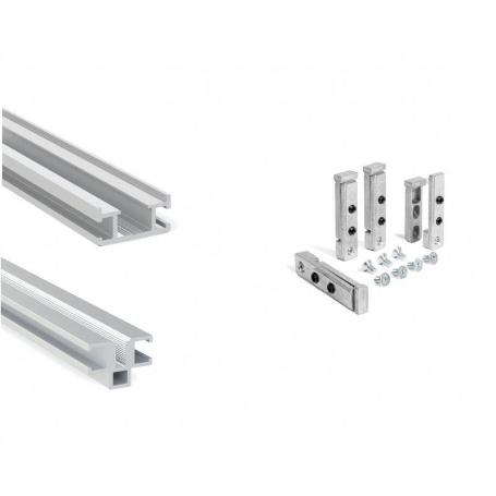 PERFIL JAPONESA HORIZONTAL FINE 1000 MM ACABADOS NEGRO CEPILLADO Y BLANCO ACABADO NEGRO CEPILLAD PERFIL FINE 1000 M