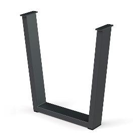 PATA METÁLICA VEKA H710 100X40 ACABADO NEGRO / BLANCO ACABADO NEGRO