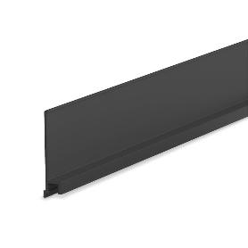 GUIA SUPERIOR STAR FLUID 3M. PLATA MATE  ALUMINIO PLATA MATE. ACABADO NEGRO MATE TIPO GUIA TAPA FRONTAL