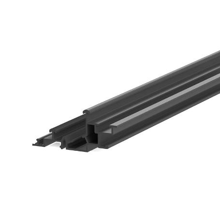 GUIA SUPERIOR STAR FLUID 3M. PLATA MATE  ALUMINIO PLATA MATE. ACABADO NEGRO MATE TIPO GUIA GUÍA SUPERIOR