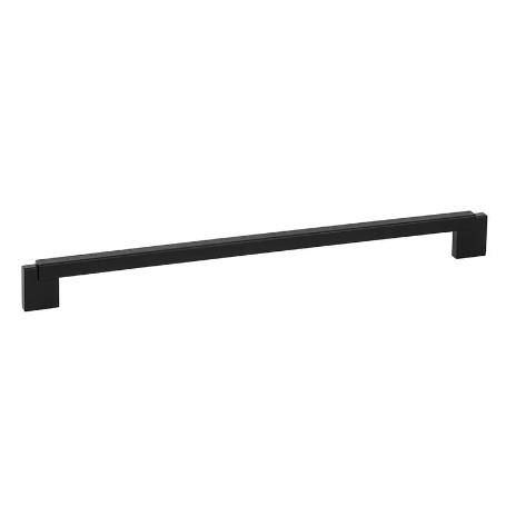 TIRADOR CON MADERA MODELO DUO MINI ACABADO ROBLE, NOGAL, NEGRO ACABADO NEGRO DIST. AGUJERO DIST. 320MM.