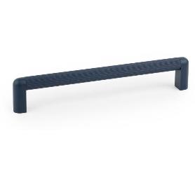 TIRADOR MODELO RISS MINI ACABADOS MARRÓN, GRIS, ROJO Y AZUL ACABADO AZUL DIST. AGUJERO DIST. 192MM.