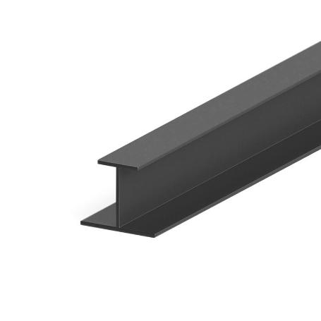 PERFIL JAPONESA H SP16 3M ACABADOS PLATA MATE, BLANCO MATE, NEGRO MATE ACABADO NEGRO MATE (CAJA 2)