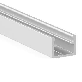 KOY+ PERFIL DE ALUMINIO CON DOS POSICIONES DE TAPA DIFUSORA. PARA EMBUTIR Y SOLAPAR ACABADO PLATA MATE