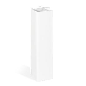 ANGULO RÍGIDO PARA ZÓCALO ZESIO H80 - H100 - H147 - H164 ACABADO PLATA/BLANCO ACABADO BLANCO ALTURA (H) 100