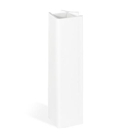 ANGULO RÍGIDO PARA ZÓCALO ZESIO H80 - H100 - H147 - H164 ACABADO PLATA/BLANCO ACABADO BLANCO ALTURA (H) 100