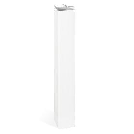 ANGULO RÍGIDO PARA ZÓCALO ZESIO H80 - H100 - H147 - H164 ACABADO PLATA/BLANCO ACABADO BLANCO ALTURA (H) 164