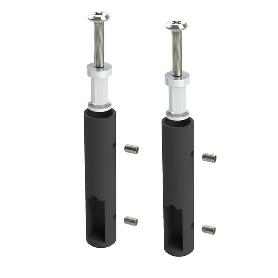 SOPORTES TUBO TECHO LATERAL 30-12 ACABADOS BLANCO / NEGRO ACABADO NEGRO