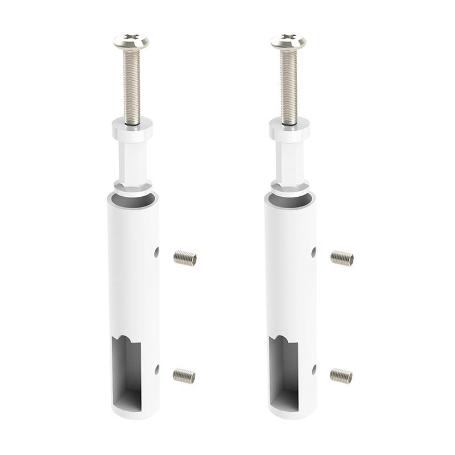 SOPORTES TUBO TECHO LATERAL 30-12 ACABADOS BLANCO / NEGRO ACABADO BLANCO