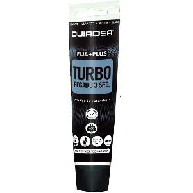 ADHESIVO TURBO QUIADSA BLANCO 150ML FIJA+PLUS 3SEG. 400KG/M2
