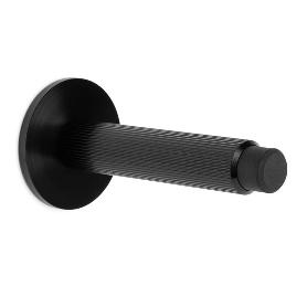 TOPE PUERTA ARPA WALL 100X50MM NEGRO CEP ALUMINIO   NEGRO CEPILLADO