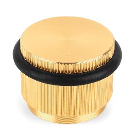 TOPE PUERTA ARPA 45X30MM LATON CEPILLADO ALUMINIO