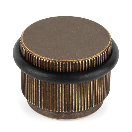 TOPE PUERTA ARPA 45X30MM LATON RUSTICO ALUMINIO