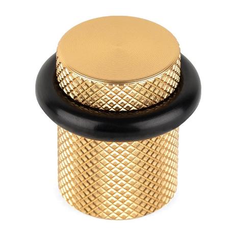 TOPE PUERTA GRAF 27X28 LATON CEPILLADO