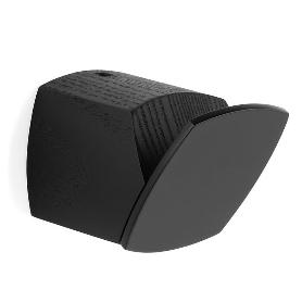 PERCHA MEGG 45X45MM NEGRO MATE/NEGRO MAT MADERA FRESNO LACADO NEGRO MATE/ZAMAK