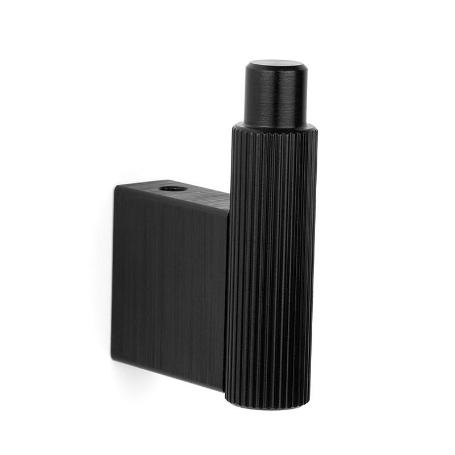 PERCHA ARPA 14X55MM NEGRO CEPILLADO ALUMINIO