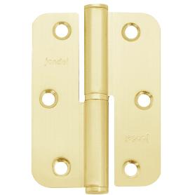 PERNIO CANTO REDONDO 90-65-2,5 BLANCO/LATON  IZQUIERDA/DERECHA MANO IZQUIERDA ACABADO LATONADO