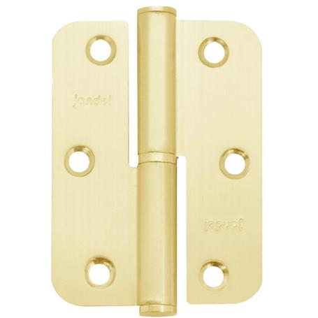 PERNIO CANTO REDONDO 90-65-2,5 BLANCO/LATON  IZQUIERDA/DERECHA MANO IZQUIERDA ACABADO LATONADO