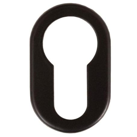 BOCALLAVE ADHESIVO OVAL 26X42X1 ACABADO CROMO SATINADO, NEGRO, BLANCO ACABADO NEGRO