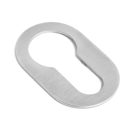 BOCALLAVE ADHESIVO OVAL 26X42X1 ACABADO CROMO SATINADO, NEGRO, BLANCO ACABADO CROMO CEPILLAD