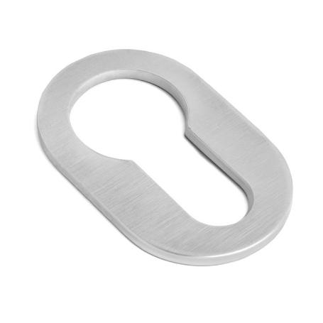 BOCALLAVE ADHESIVO OVAL 26X42X4 ACABADO CROMO SATINADO, NEGRO, BLANCO ACABADO CROMO CEPILLAD