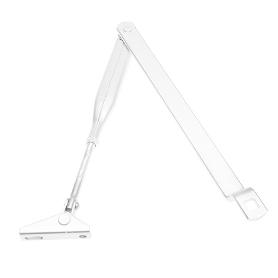 BRAZO CON/SIN RETENCION CIERRAPUERTAS ACABADO PLATA, BLANCO Y NEGRO ACABADO BLANCO BRILLO RETENCION SIN RETENCION