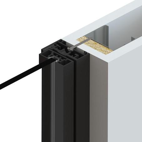 MARCO ALUMINIO MOVE ABAT. INGLETE NEGRO