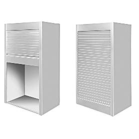 PERSIANA ENROLLABLE DE ALUMINIO H1500 PLATA SP16/SP19 - PARA MÓDULOS DE 600 Y 900 MM M. BOXMILANO M900 ESPESOR SP19