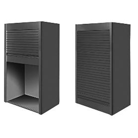 PERSIANA ENROLLABLE DE ALUMINIO H1500 NEGRO MATE SP16/SP19 - PARA MÓDULOS DE 600 Y 900 MM M. BOXMILANO M600 ESPESOR