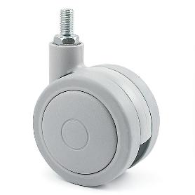 RUEDA GIRATORIA ROLOM ARO DOBLE Ø80 ERM8 - CON FRENO / SIN FRENO, BANDA DE GOMA FRENO SIN FRENO