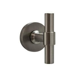 MANILLA ROSETA T 80MM Ø50 ACABADO NEGRO MATE, LATON MATE, NIQUEL SATINADO ACABADO NÍQUEL SATINAD