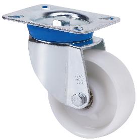 RUEDA GIRATORIA ARO NYLON Ø150 PLÁSTICO CON/SIN FRENO FRENO SIN FRENO