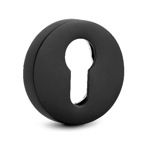 BOCALLAVE ZAMAK Ø50X10MM LISO ACABADO NEGRO Y CROMO ACABADO NEGRO