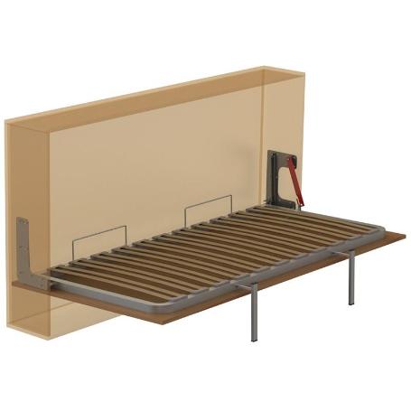 SOMIER ABATIBLE HORIZONTAL SERENA 1350X1900 MM CON PATAS, DISEÑADO PARA SISTEMAS DE GRAN FORMATO Y MUEBLES DE APERT