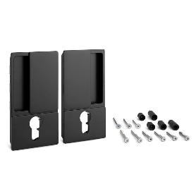 MANILLA WAVE PARA PUERTA BATIENTE CON CERRADURA CILÍNDRICA - SISTEMA ENRASADO PARA INTERIORISMO DE DISEÑO ACABADO N