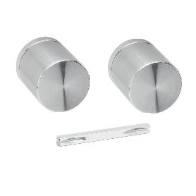 MANILLA WAVE PARA PUERTA CORREDERA CON CERRADURA CILÍNDRICA - ENRASADA EN CROMO SATINADO, NEGRO MATE O BLANCO MATE