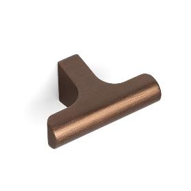 POMO ALUMINIO MODELO HIKONI 60X36 NEGRO CEPILLADO, LATON CAVA, BRONCE ACABADO BRONCE