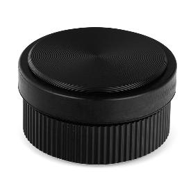 **TOPE DE PUERTA DE ALUMINIO BROOKLYN 62×33 MM EN NEGRO CEPILLADO O BRONCE - DISEÑO MODERNO Y RESISTENTE** ACABADO 