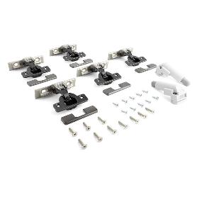 KIT EXEDRA PUSH Y SMOVE PARA PUERTAS ESCAMOTEABLES - ACABADO NÍQUEL O TITANIO SEGÚN MODELO ACABADO TITANIO TIPO SMO